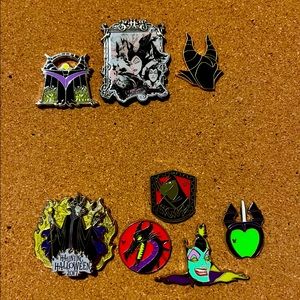 Disney Official Trading Pins Maleficent Collection